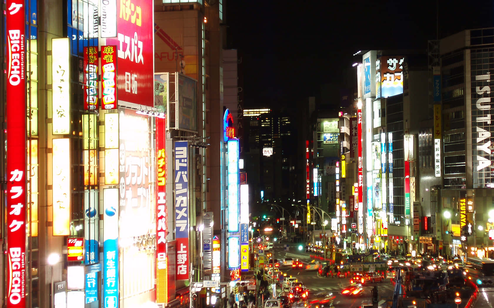 Descubreel Encanto De Las Luces De Neón Japonesas Fondo de pantalla