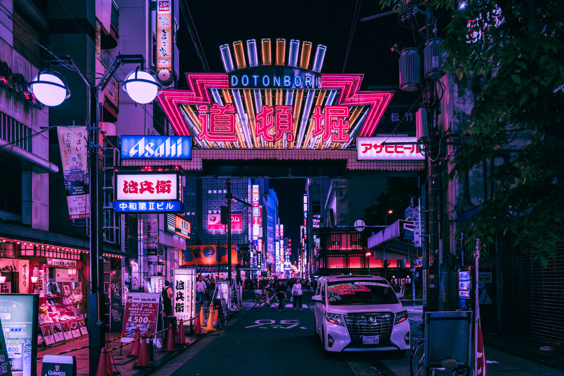 "The City of Tokyo Shines Bright in a Japanese Neon Light" Wallpaper