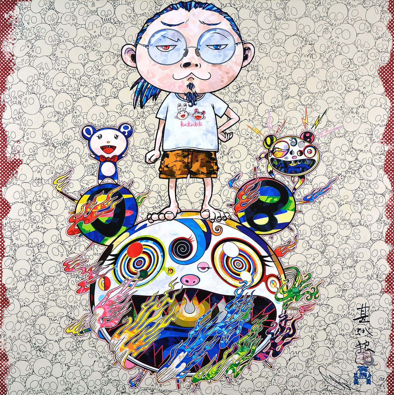 Download Vibrant Japanese Pop Art Explosion Wallpaper | Wallpapers.com