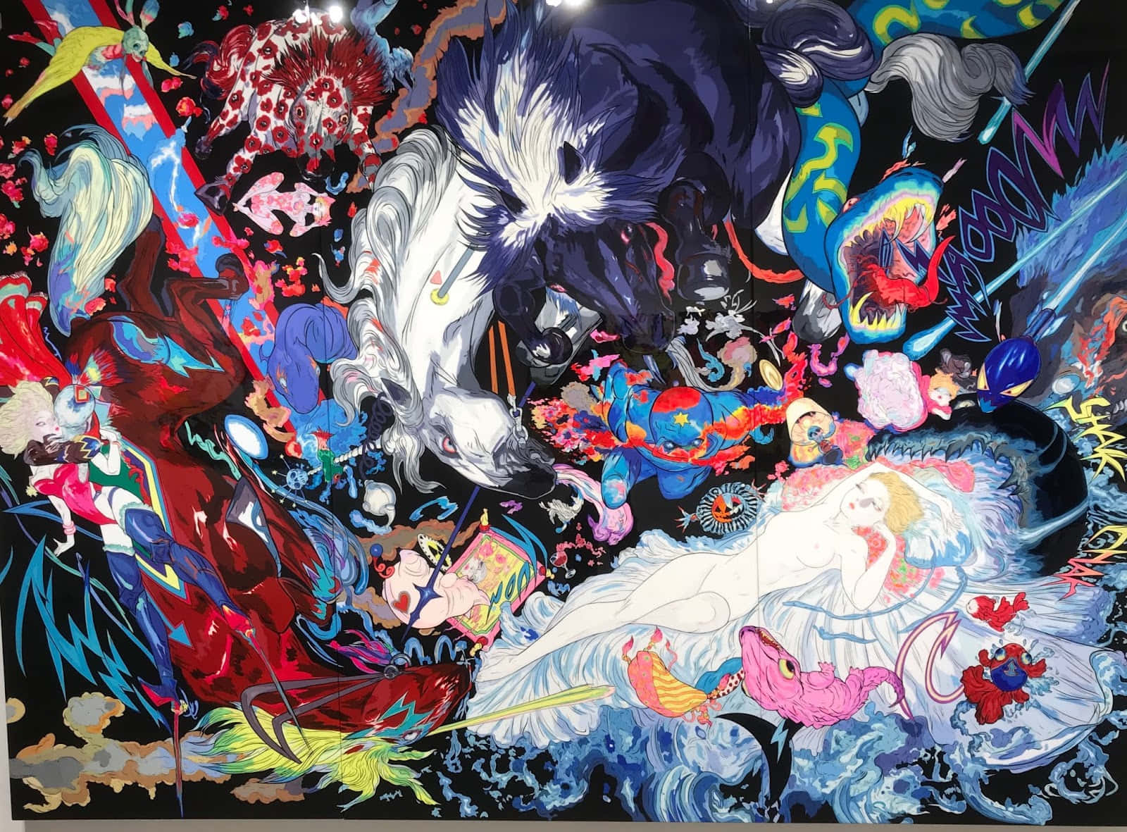Vibrant Japanese Pop Art Collage Wallpaper
