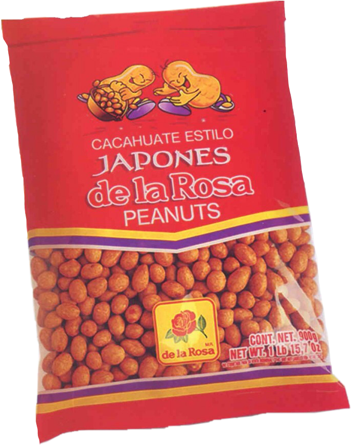 Japanese Style Peanuts De La Rosa Package PNG