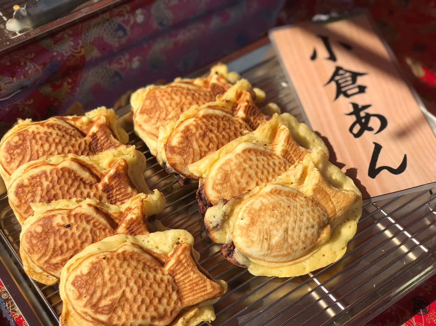 Exhibiciónde Deliciosos Dulces Japoneses Fondo de pantalla