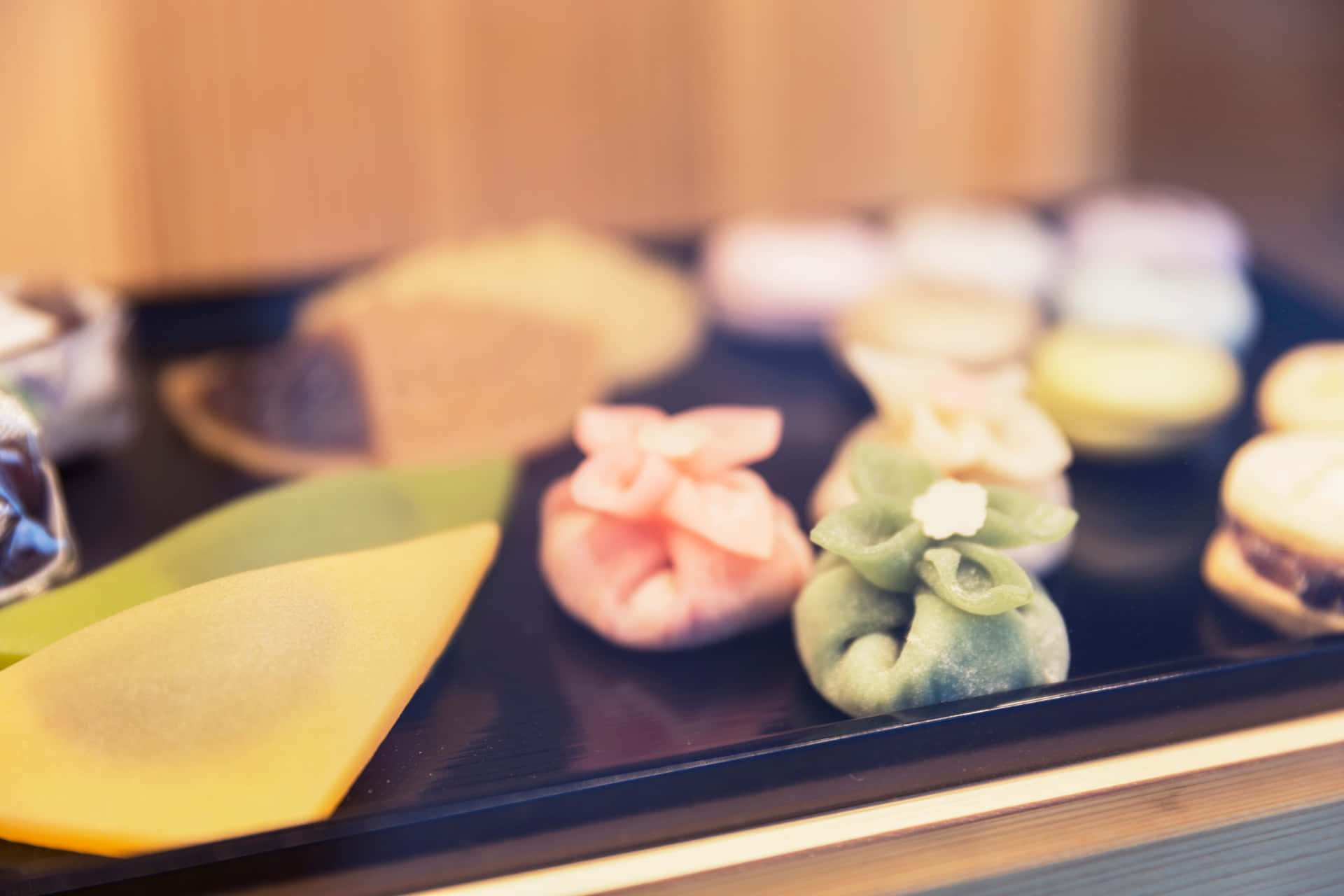 Delicious Assortment of Japanese Sweets Wallpaper