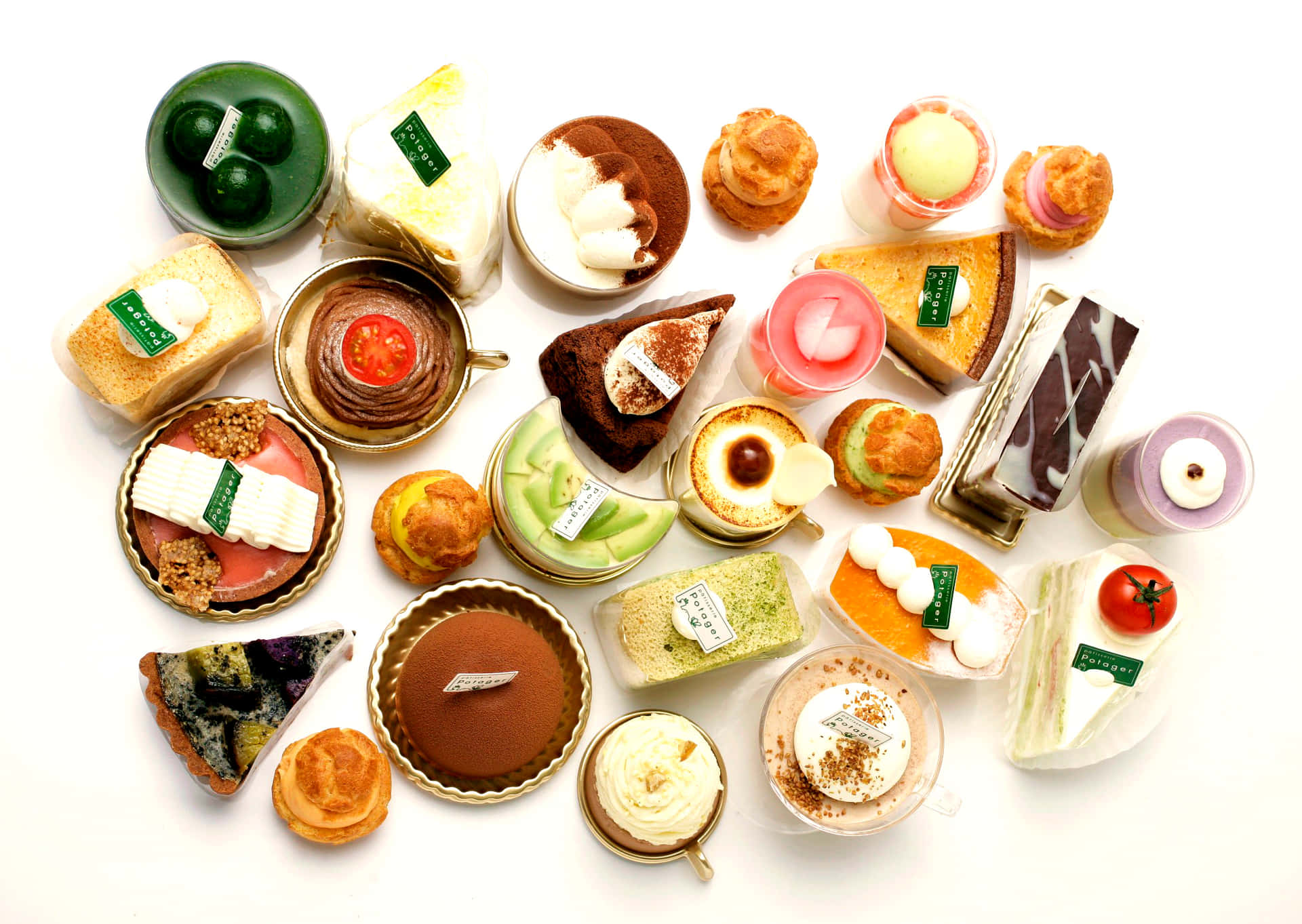 Assorted Platter of Delicious Japanese Sweets Wallpaper