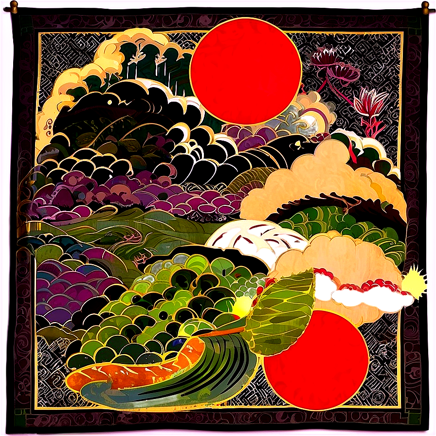 Japanese Tapestry Png 79 PNG