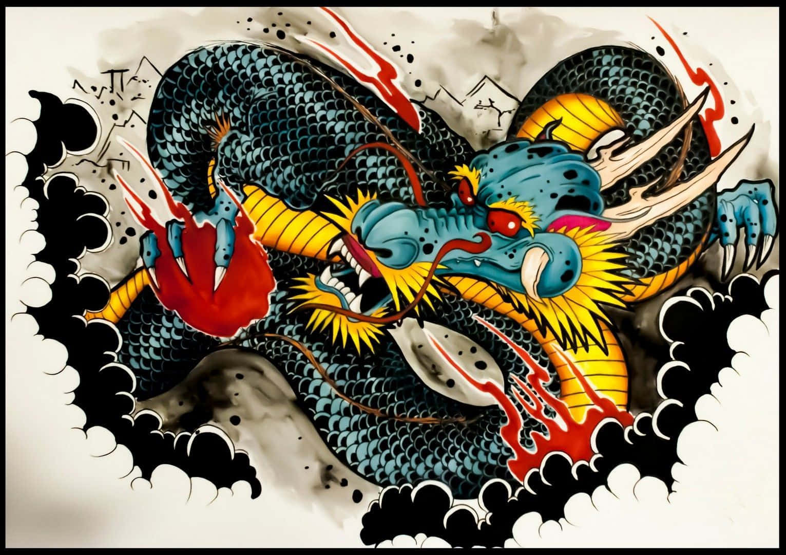 dragon tattoo designs - Google Search | Dragon tattoo designs, Skull tattoo  design, Dragon tattoo art