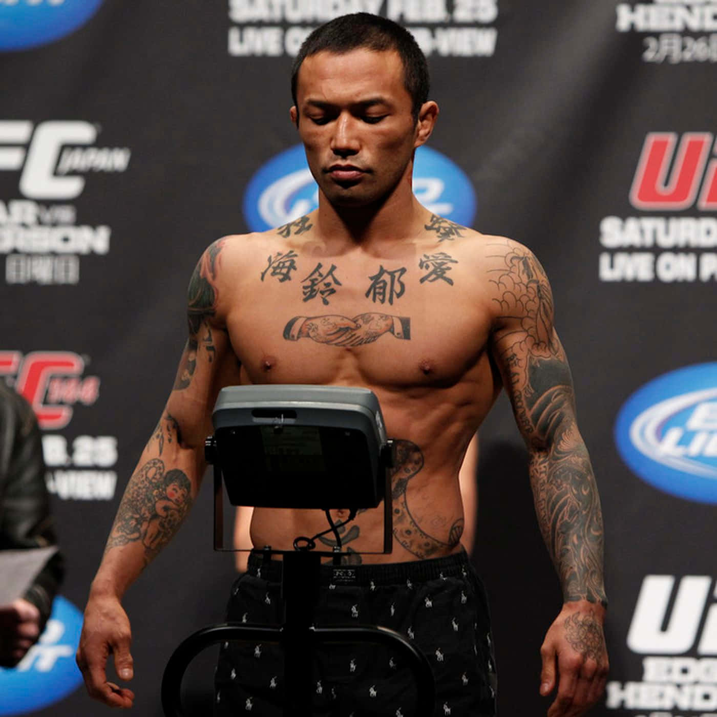 Japanese UFC Player Norifumi Yamamoto UFC 144 Weigh In Wallpaper