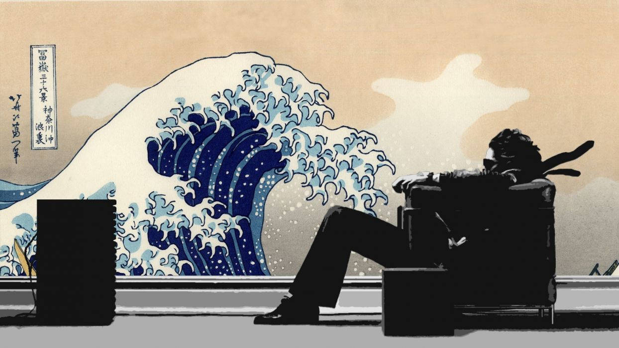 Japansk Wave Æstetik Wallpaper