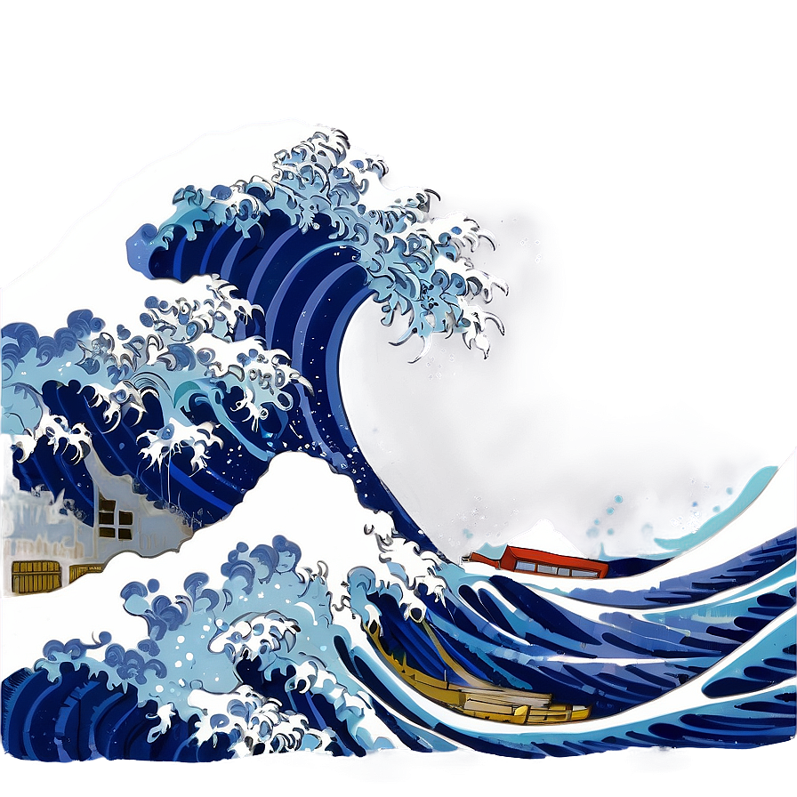 Japanese Wave Aesthetic Png Rii29 PNG