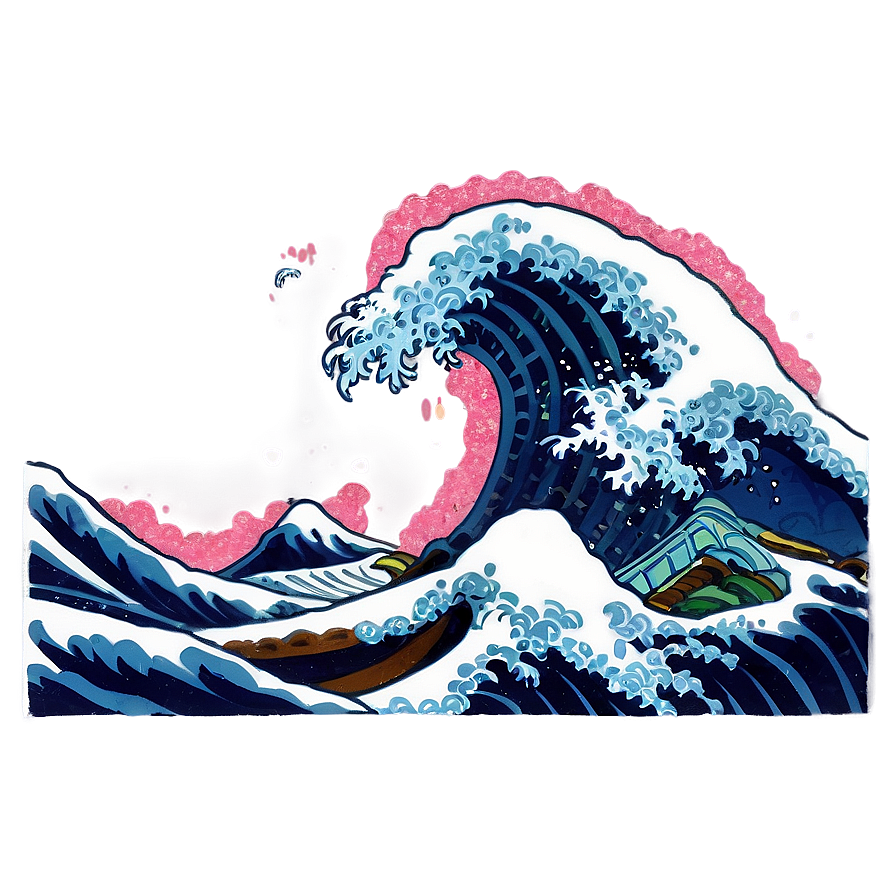 Japanese Wave Aesthetic Png Ujb PNG