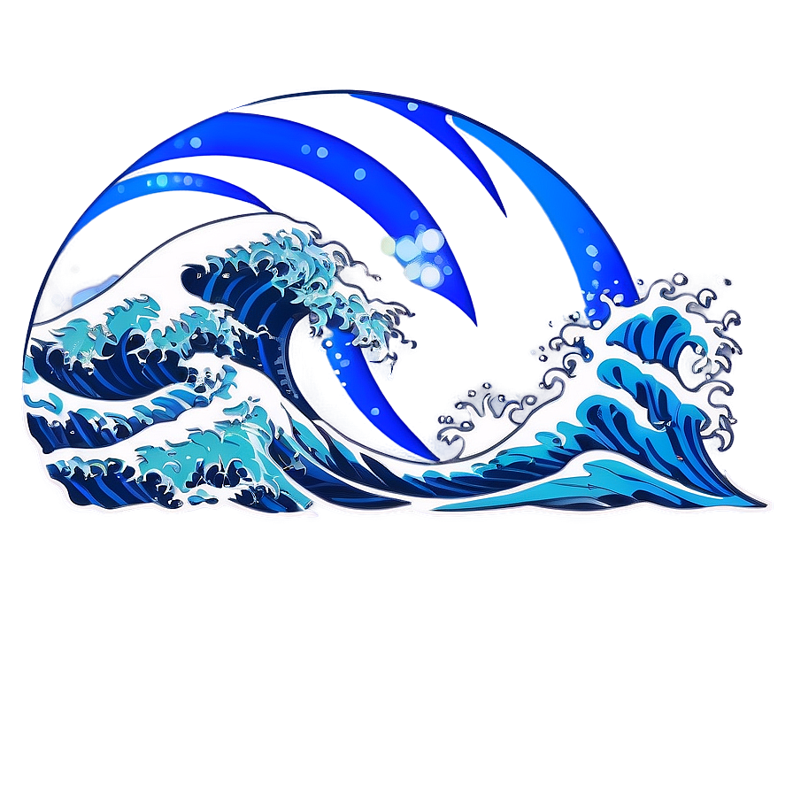 Japanese Wave Circle Png Eom PNG