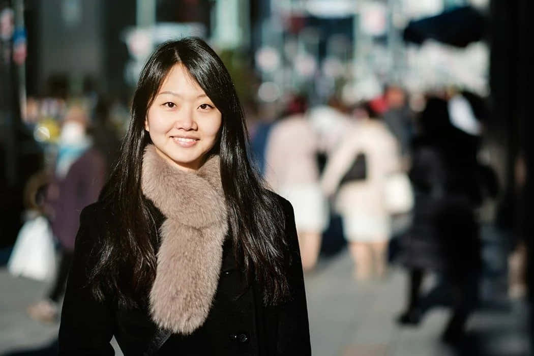 Japanese Women In Cold Wear Wallpaper