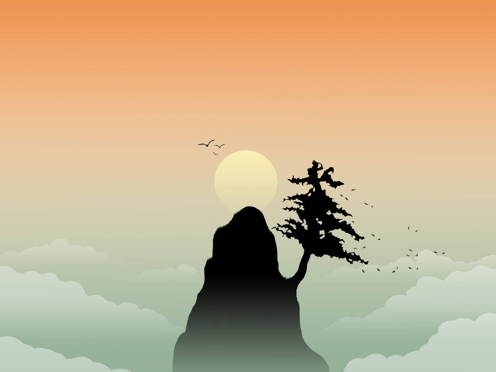 Japanese Zen Mountain Wallpaper