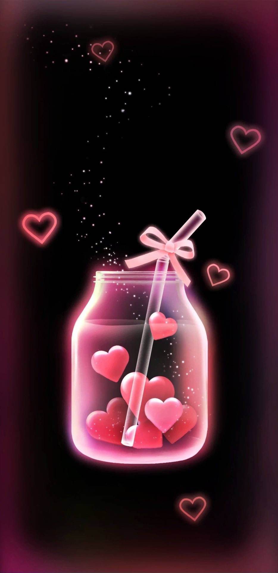 Jar Of Hearts For Valentines Day Wallpaper