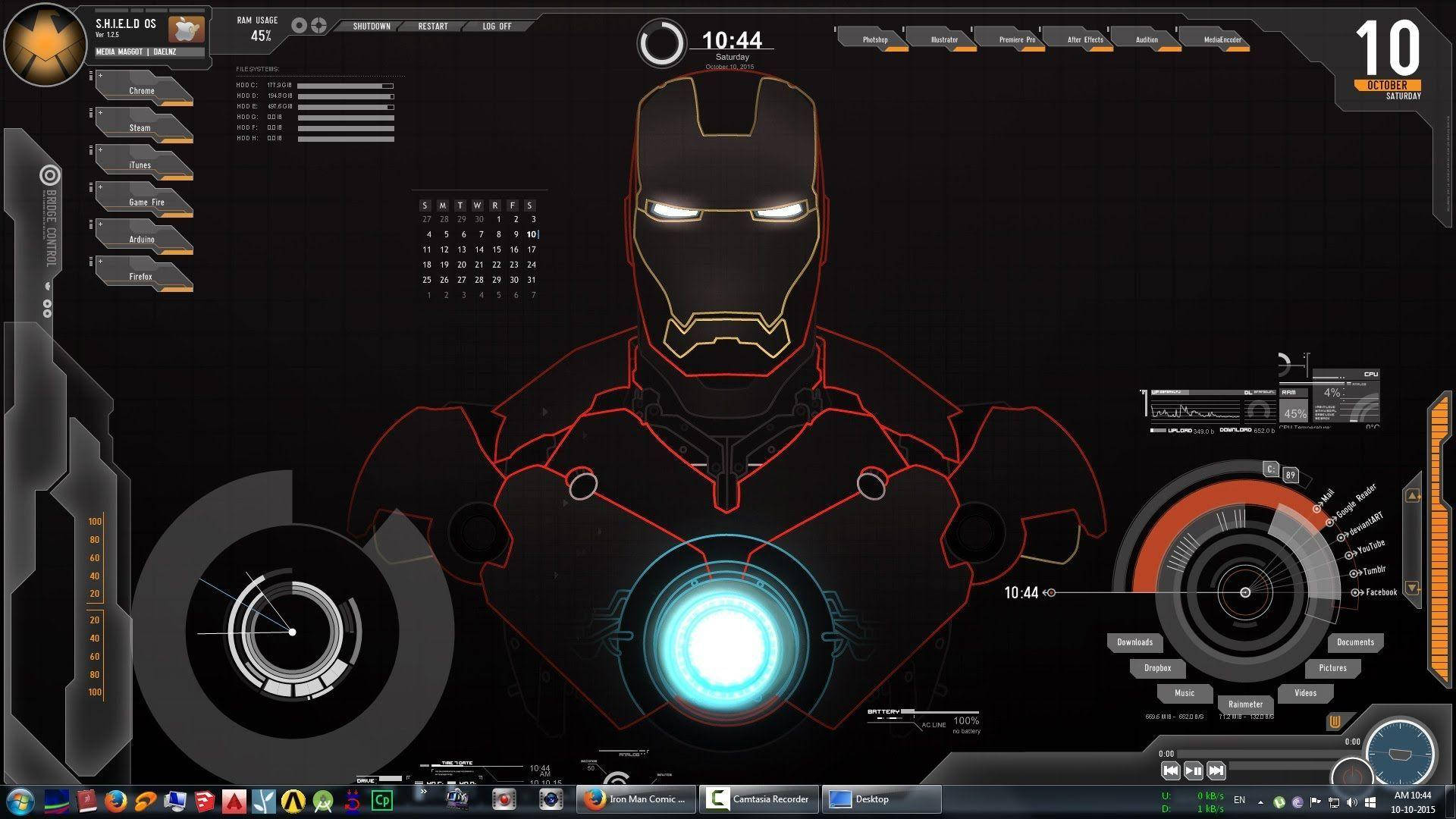 Jarvis 4k Iron Man Sunny Day Wallpaper