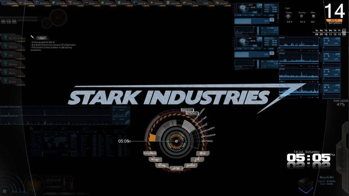 Jarvis 4k Stark Industries Wallpaper