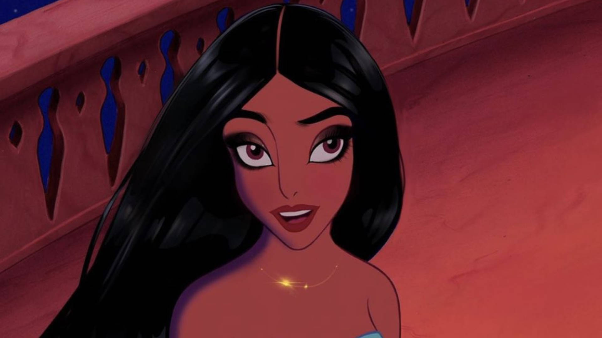 Jasmine Looking Like A Baddie Cartoon Girl Background