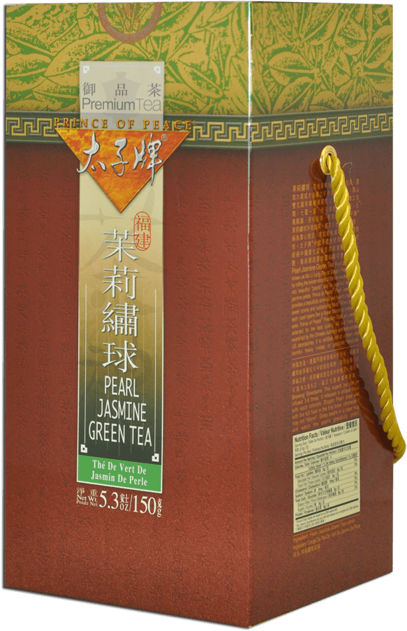 Jasmine Pearl Green Tea Packaging PNG