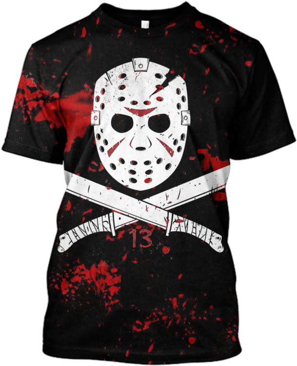 Jason Horror Movie T Shirt Design PNG