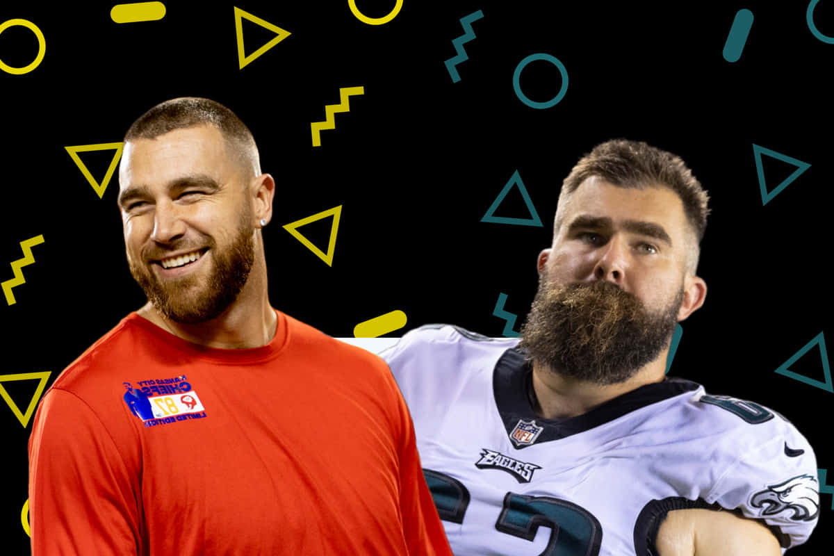 Jason Kelce in action on the field during a game Wallpaper