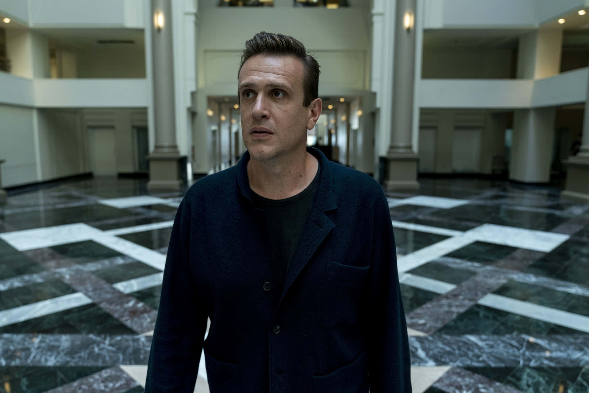 Jason Segel Posing for a Professional Photoshoot Wallpaper