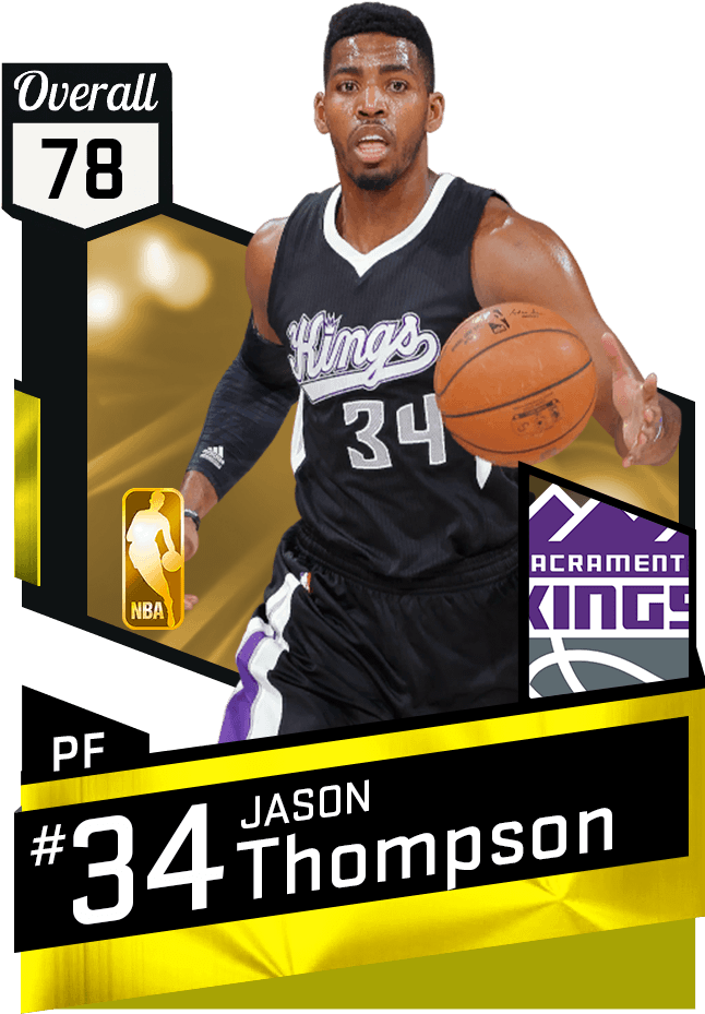 Download Jason Thompson Sacramento Kings Basketball Card | Wallpapers.com