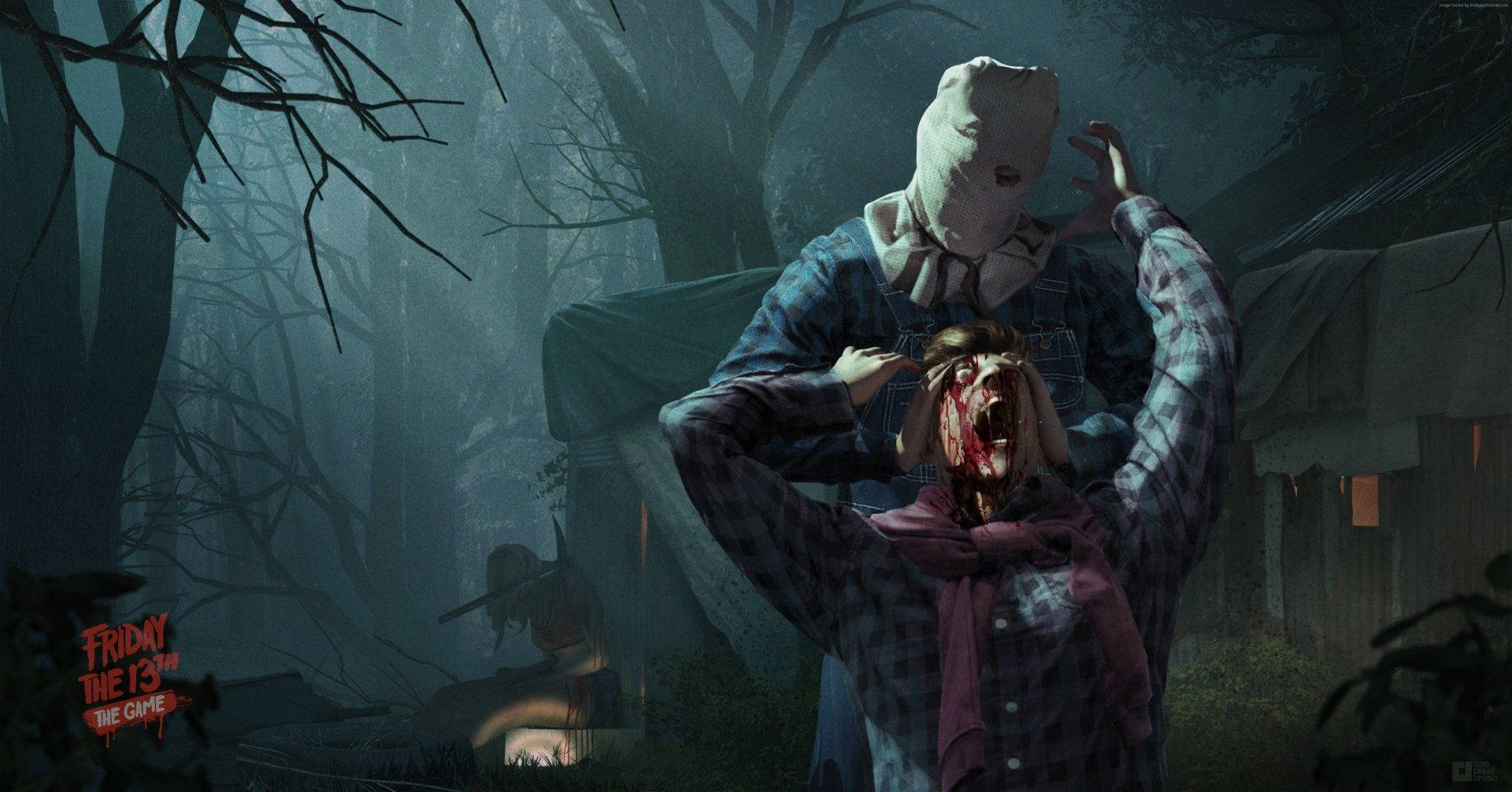 Jason Voorhees Crushing A Head Background