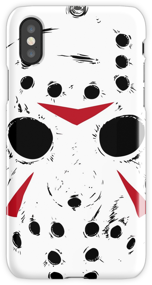 Jason Voorhees Mask Phone Case Design PNG