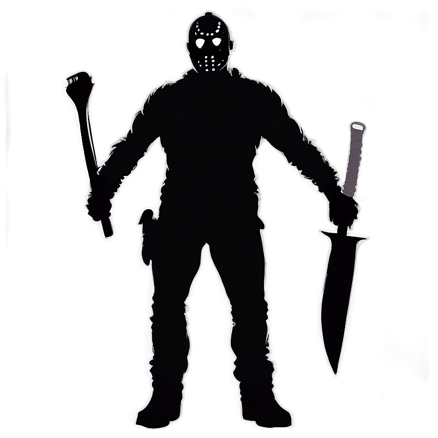 Jason Voorhees Silhouette Png 05062024 PNG