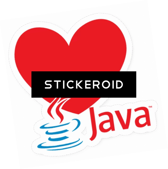 Java Logowith Heart Background PNG