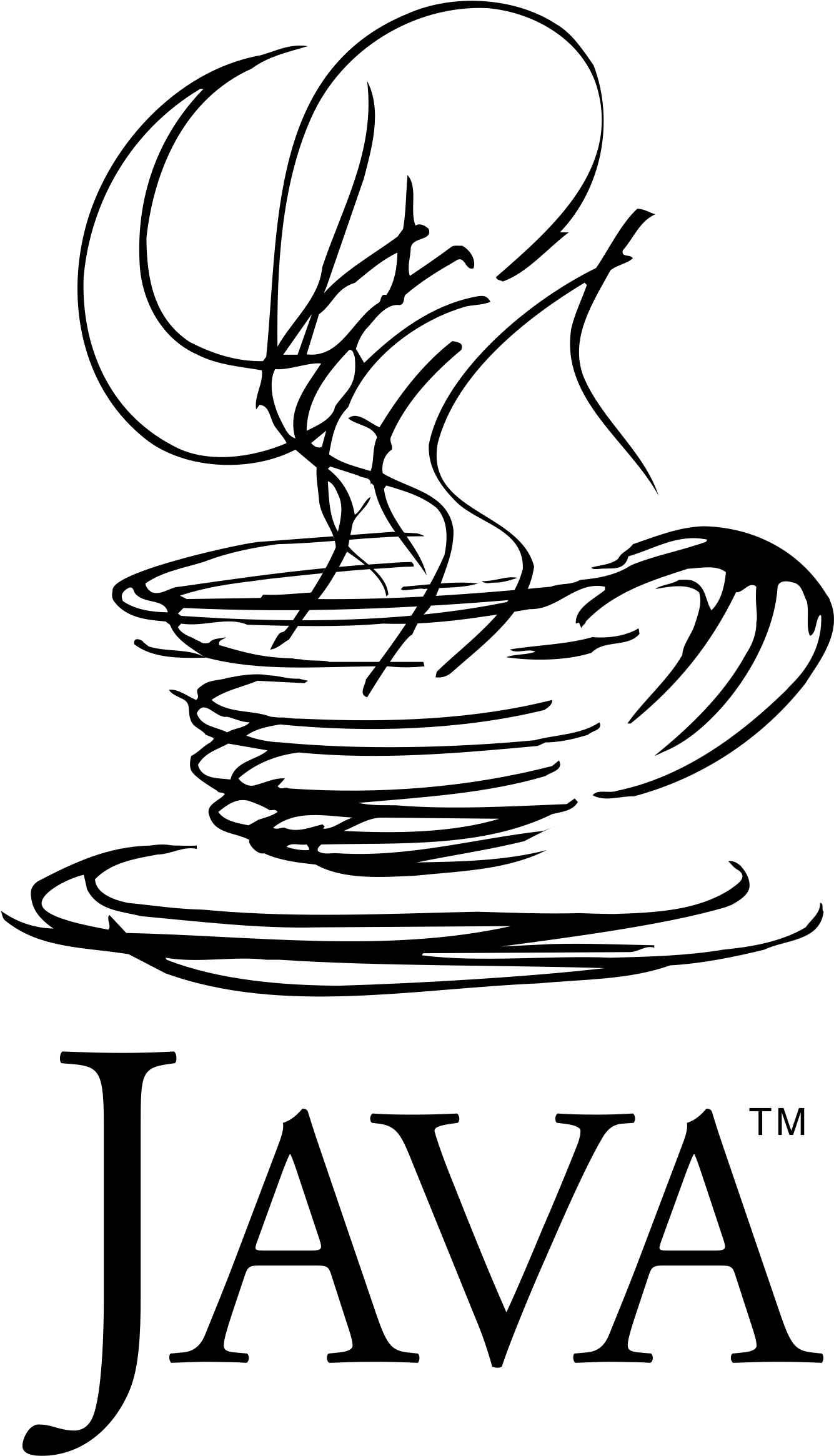 Java Programming Language Logo Transparent PNG — A solid black background with no visible elements or details.