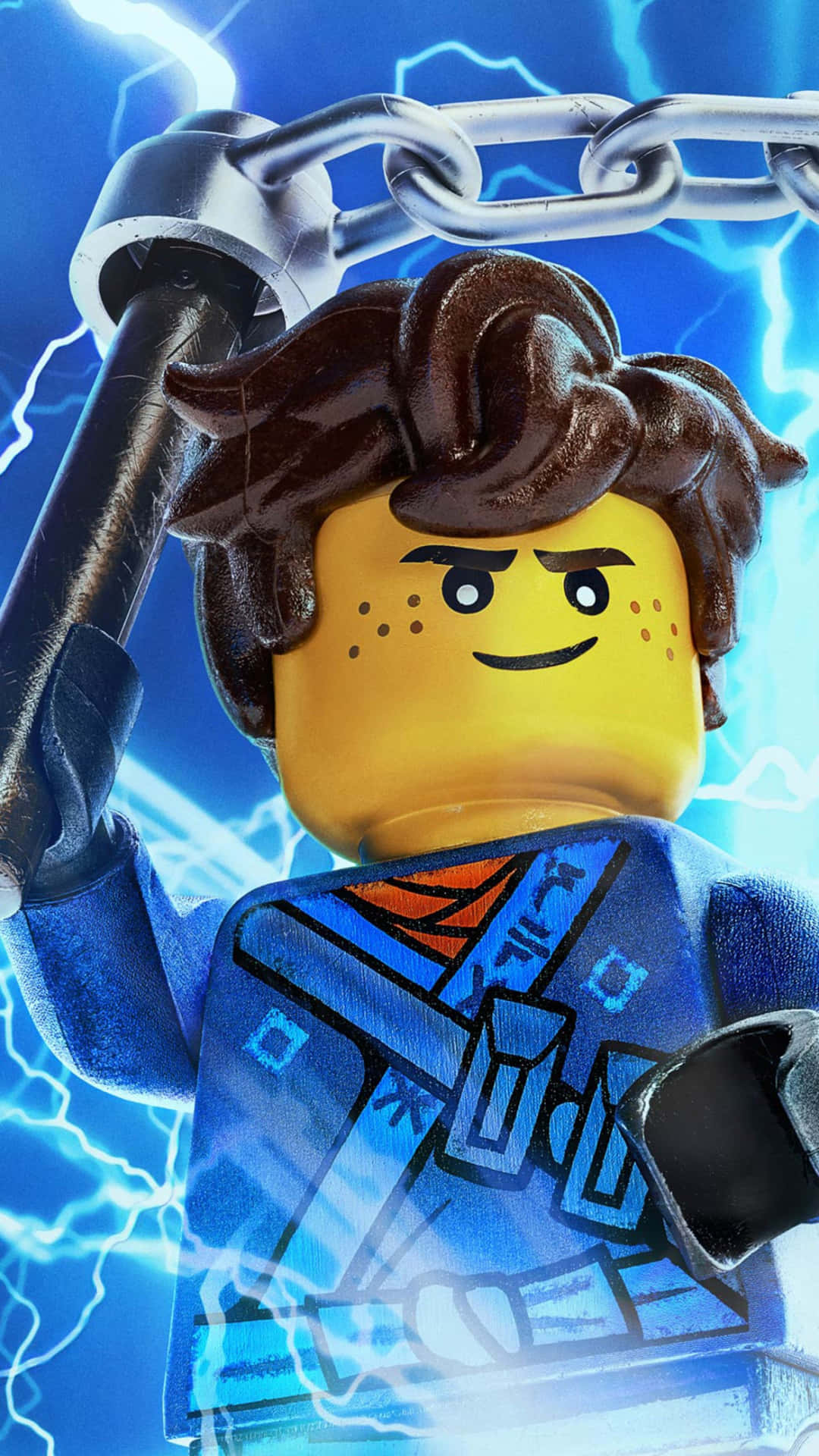 Jay Smirking The Lego Ninjago Movie Wallpaper