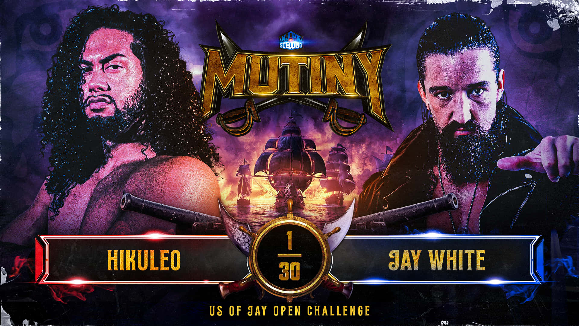 Jay White og Hikuleo til NJPW Mutiny 2021 Tapet Wallpaper