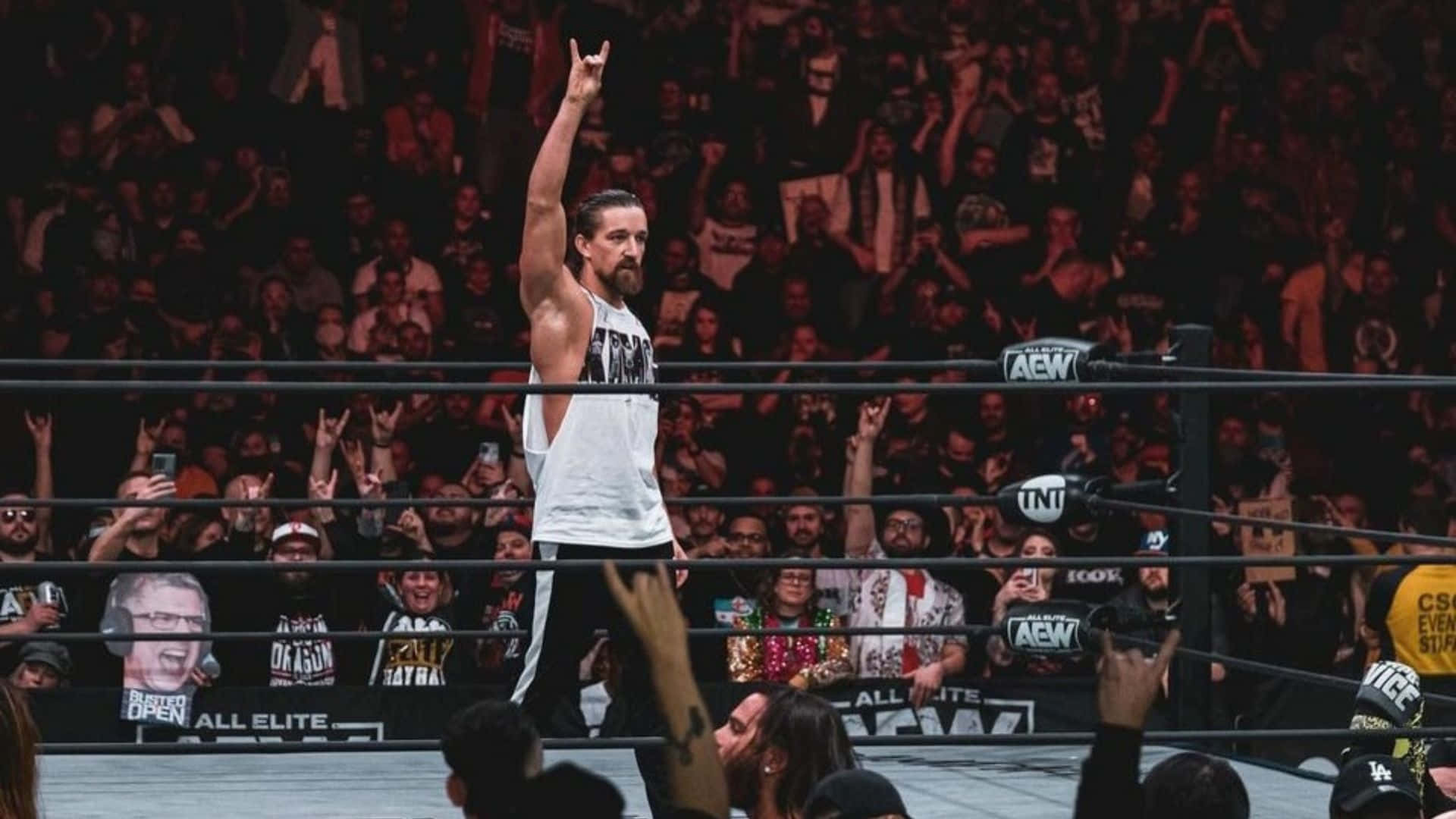 Jay White Enters Aew Ring Background