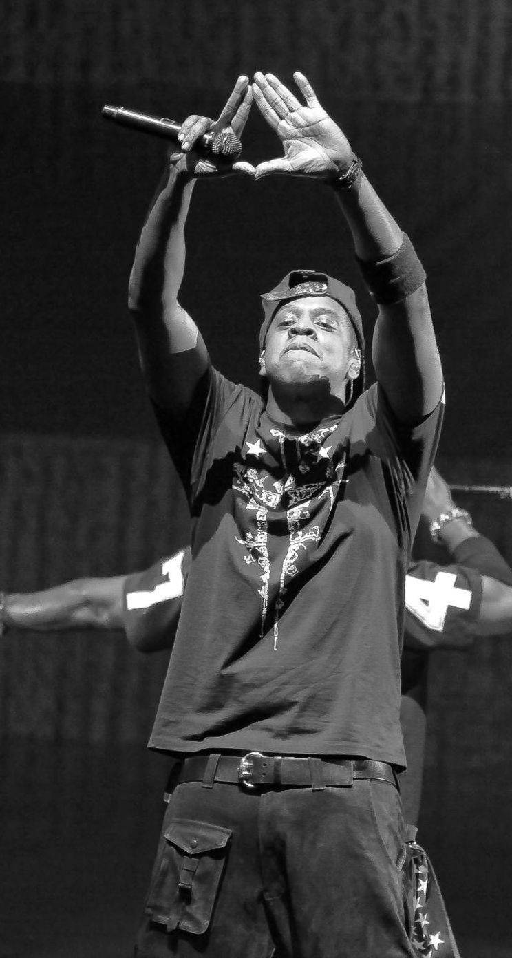Jay-z Black And White Photograph Wallpaper