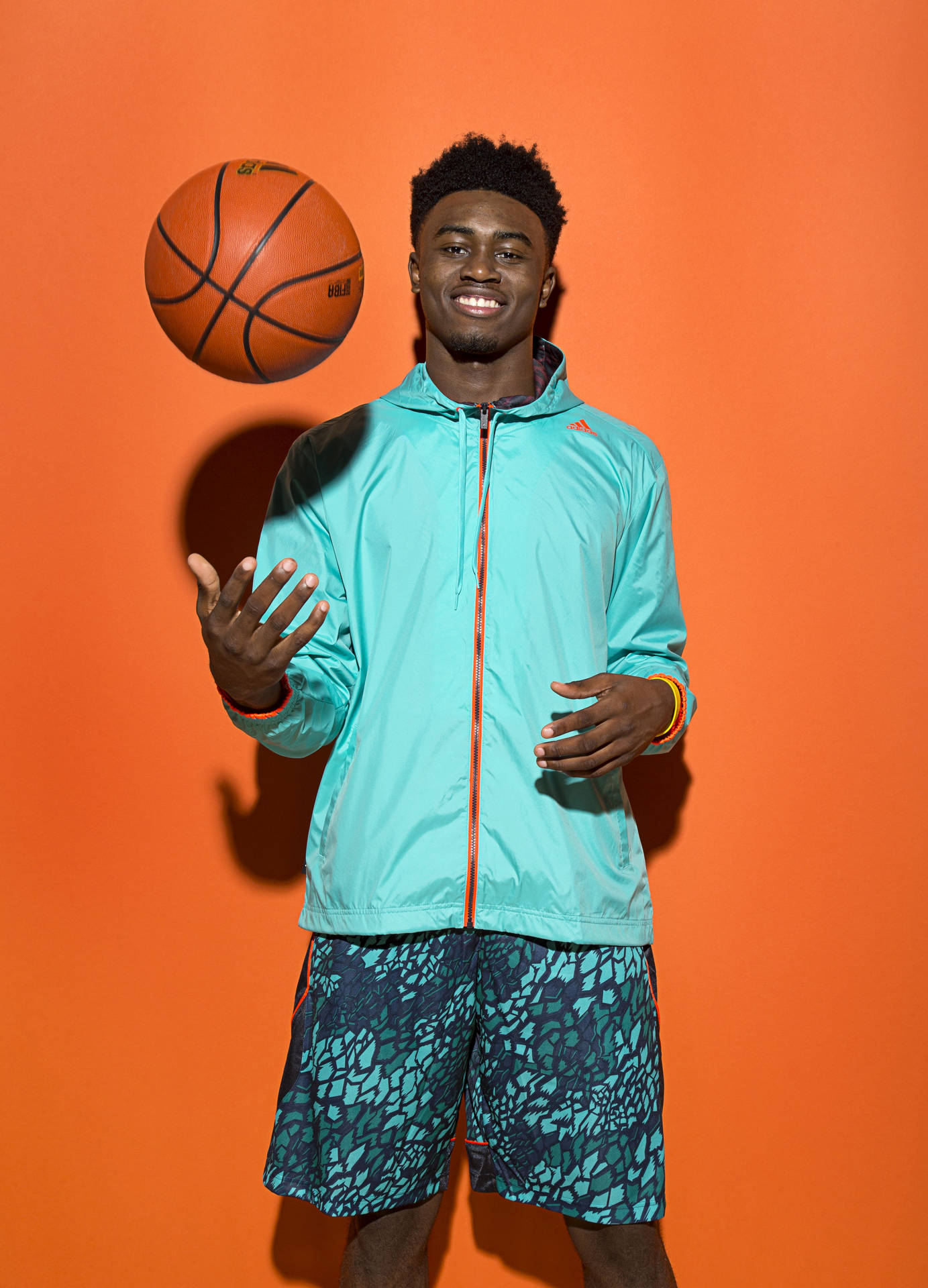 Jaylen Brown Adidas Basketball Summer Outfit Wallpaper