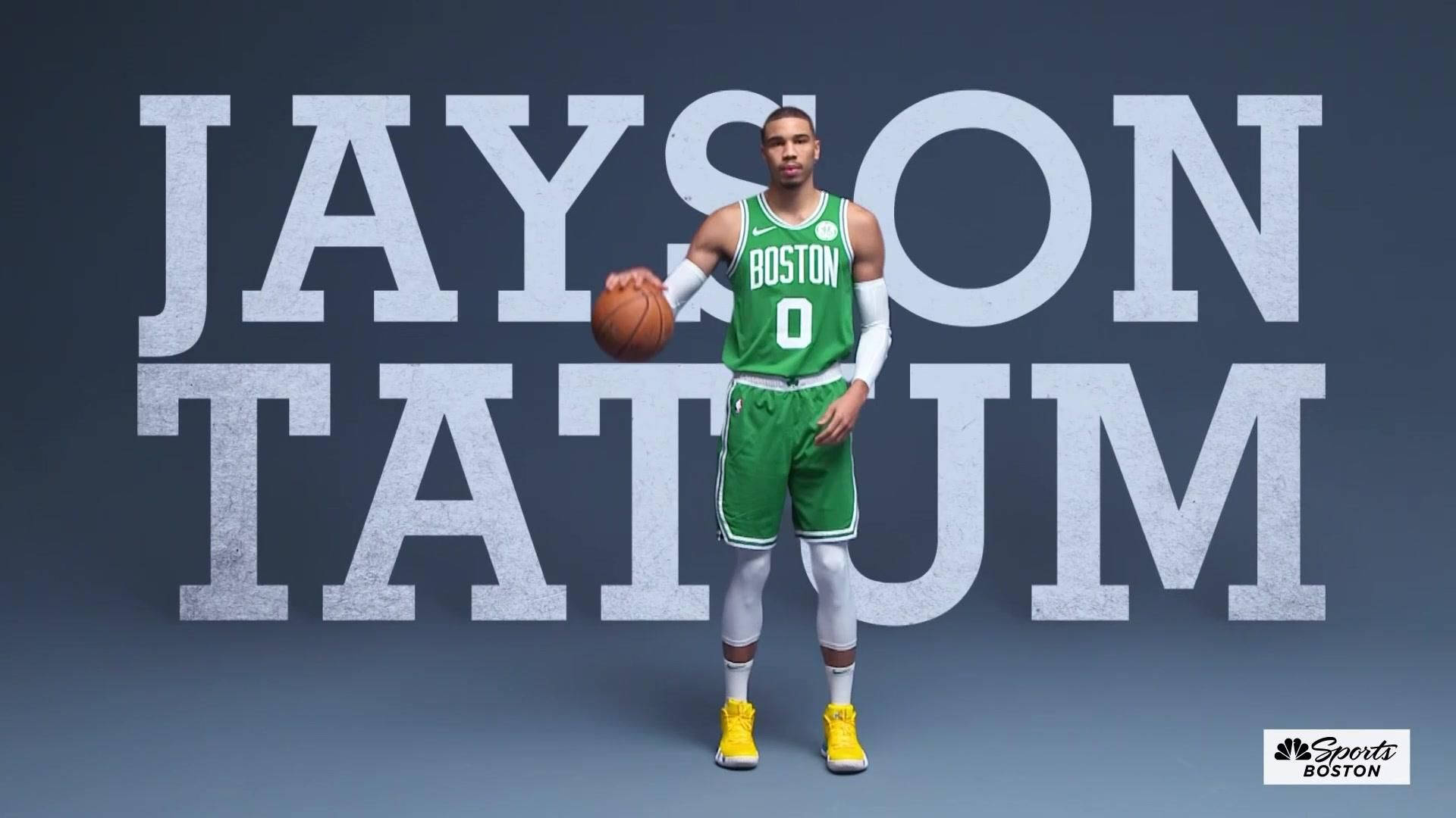 Jayson Tatum Boston Celtics Jersey Wallpaper