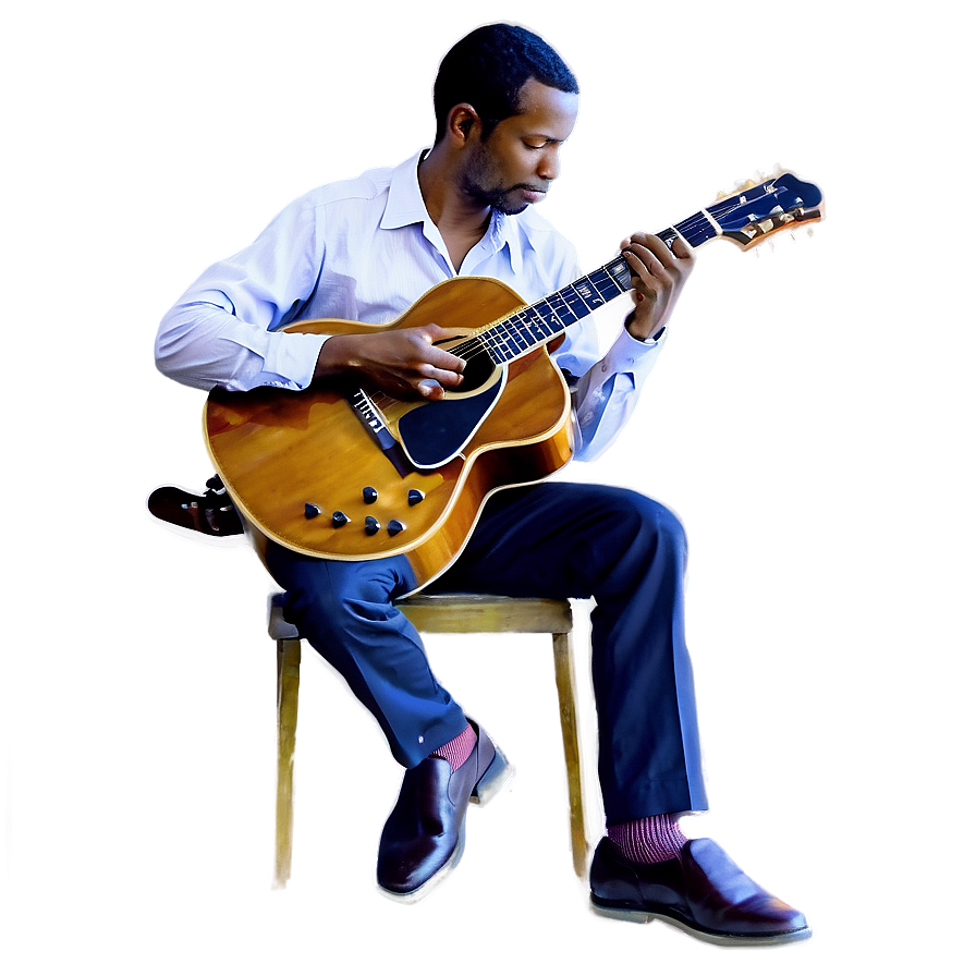 Jazz Guitar Player Png 94 PNG