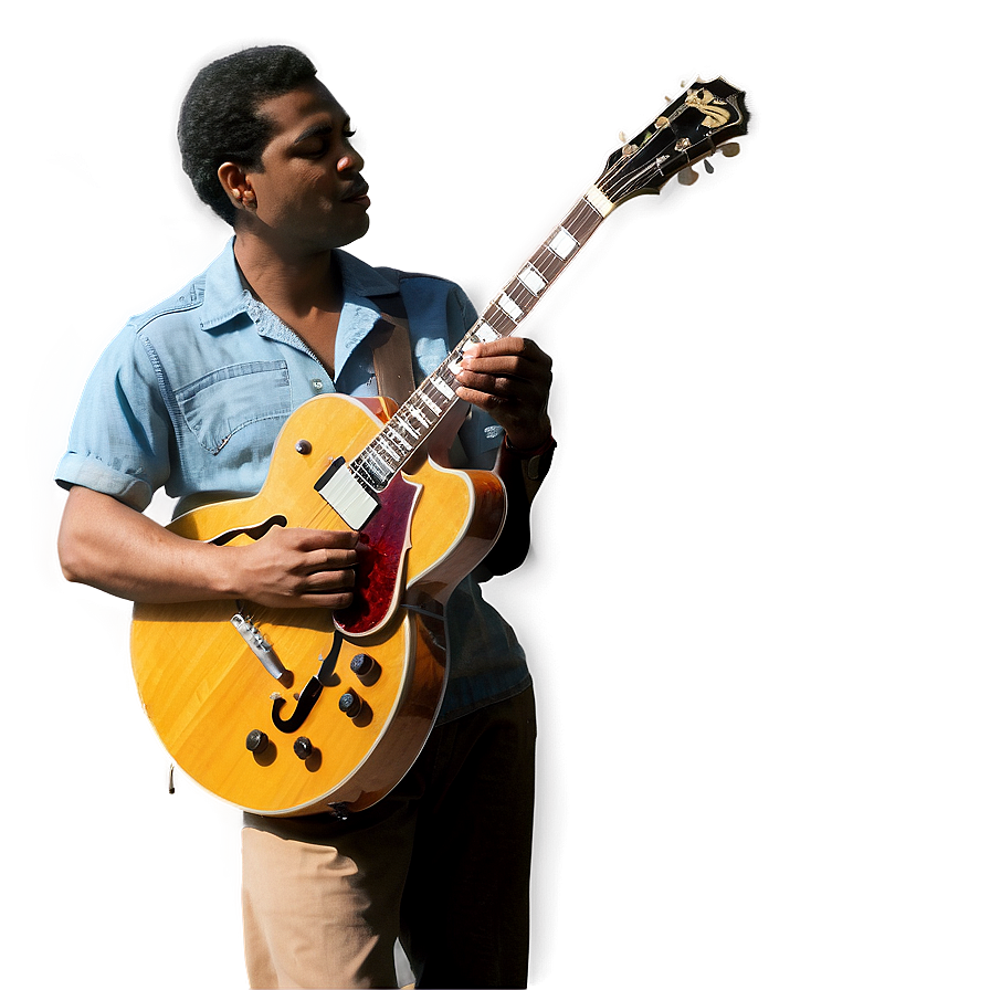 Jazz Guitar Player Png Mgo PNG