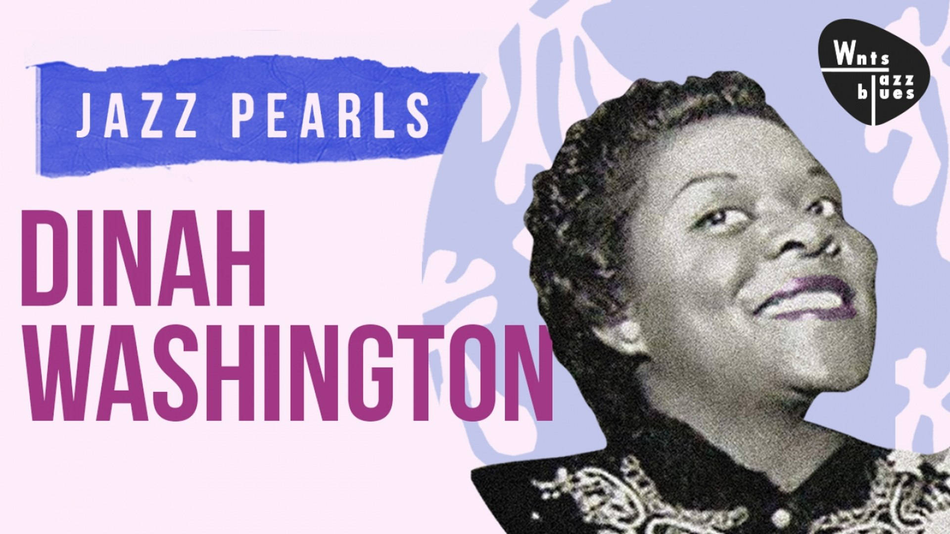 Jazzpärlormed Dinah Washington Som Bakgrundsbild. Wallpaper