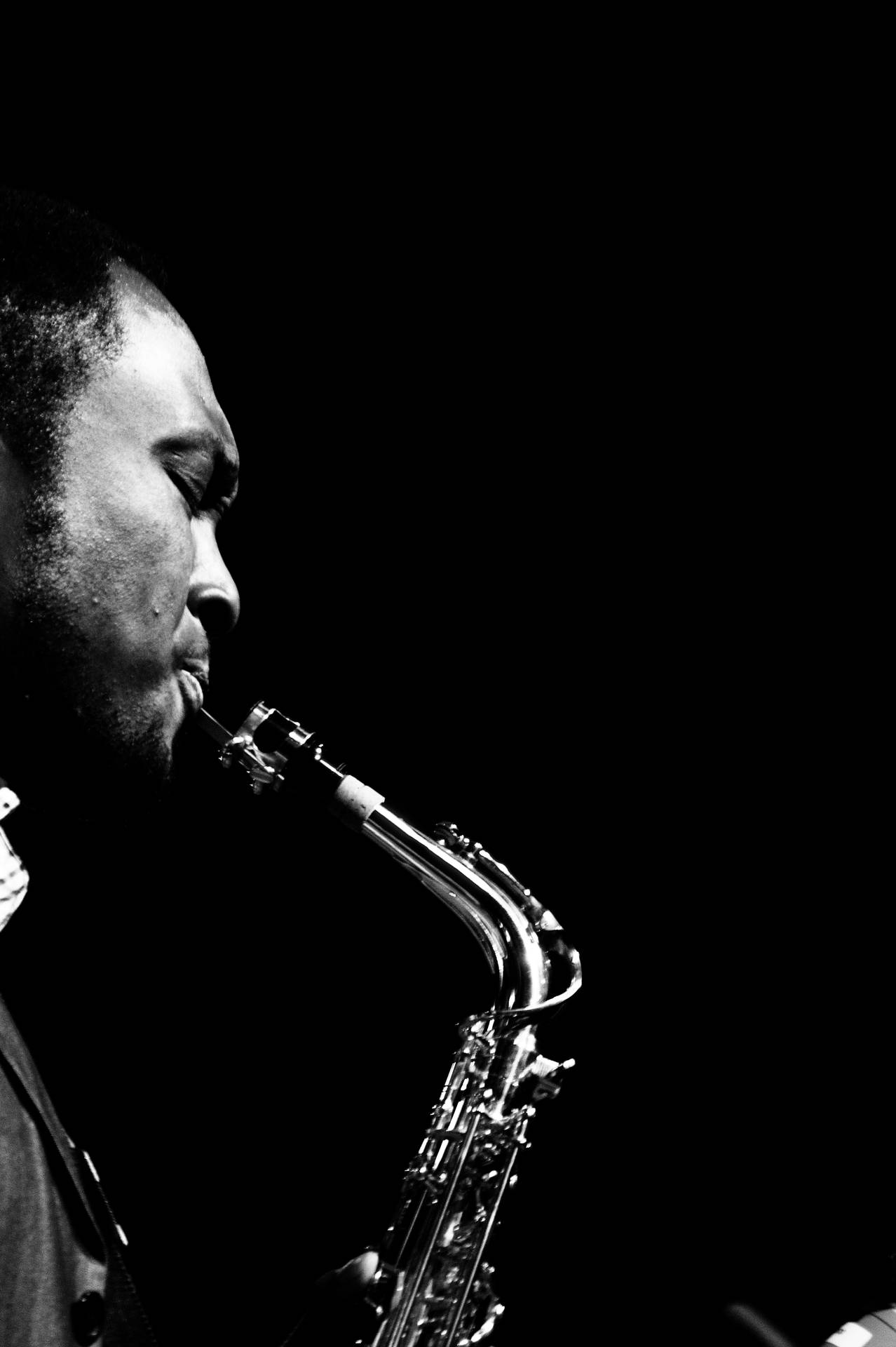 Intérpretede Saxofón De Jazz. Fondo de pantalla