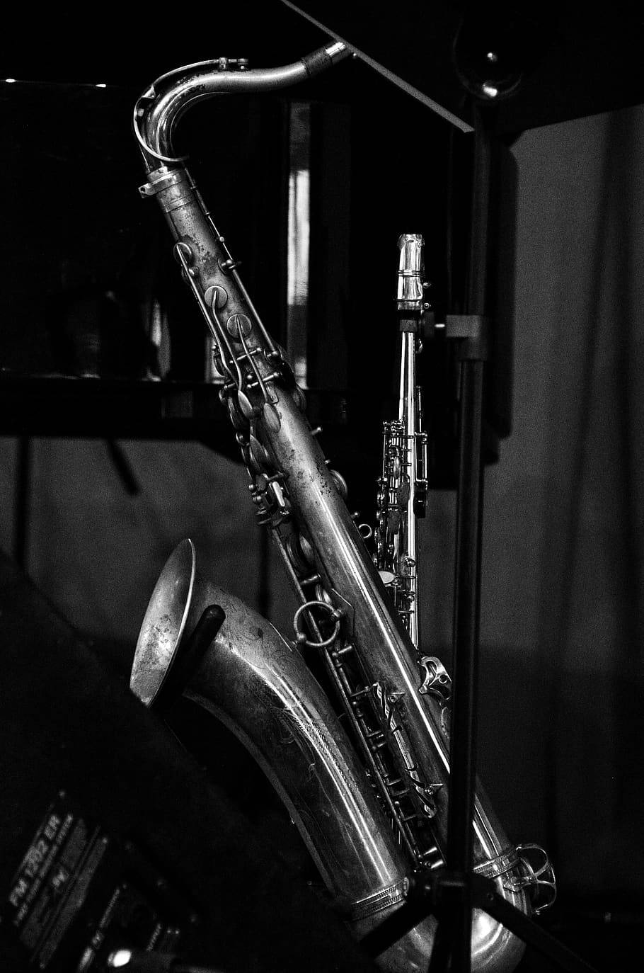 Jazzsaxophon-porträt Wallpaper