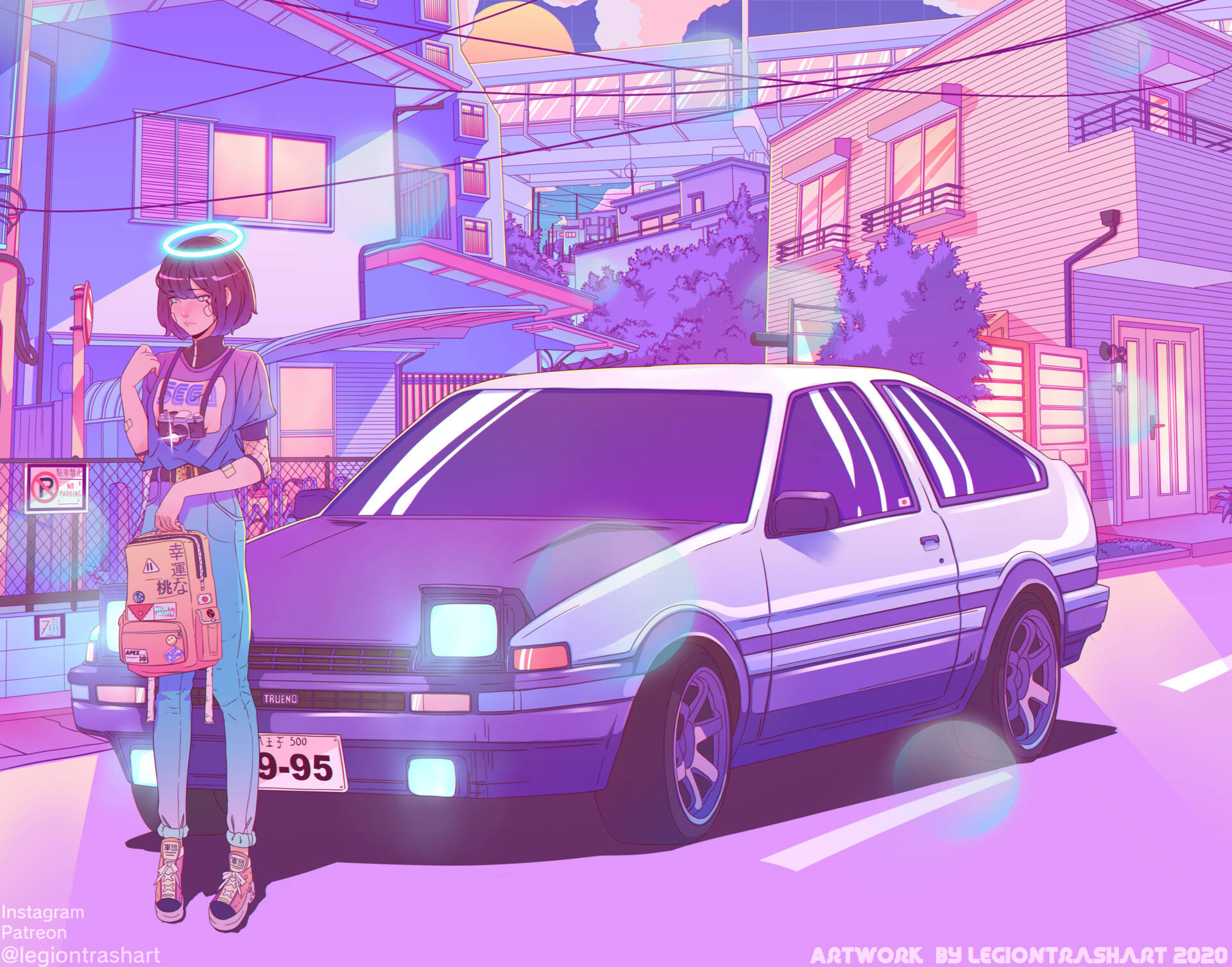 Jdm Aesthetic Anime Artwork Background