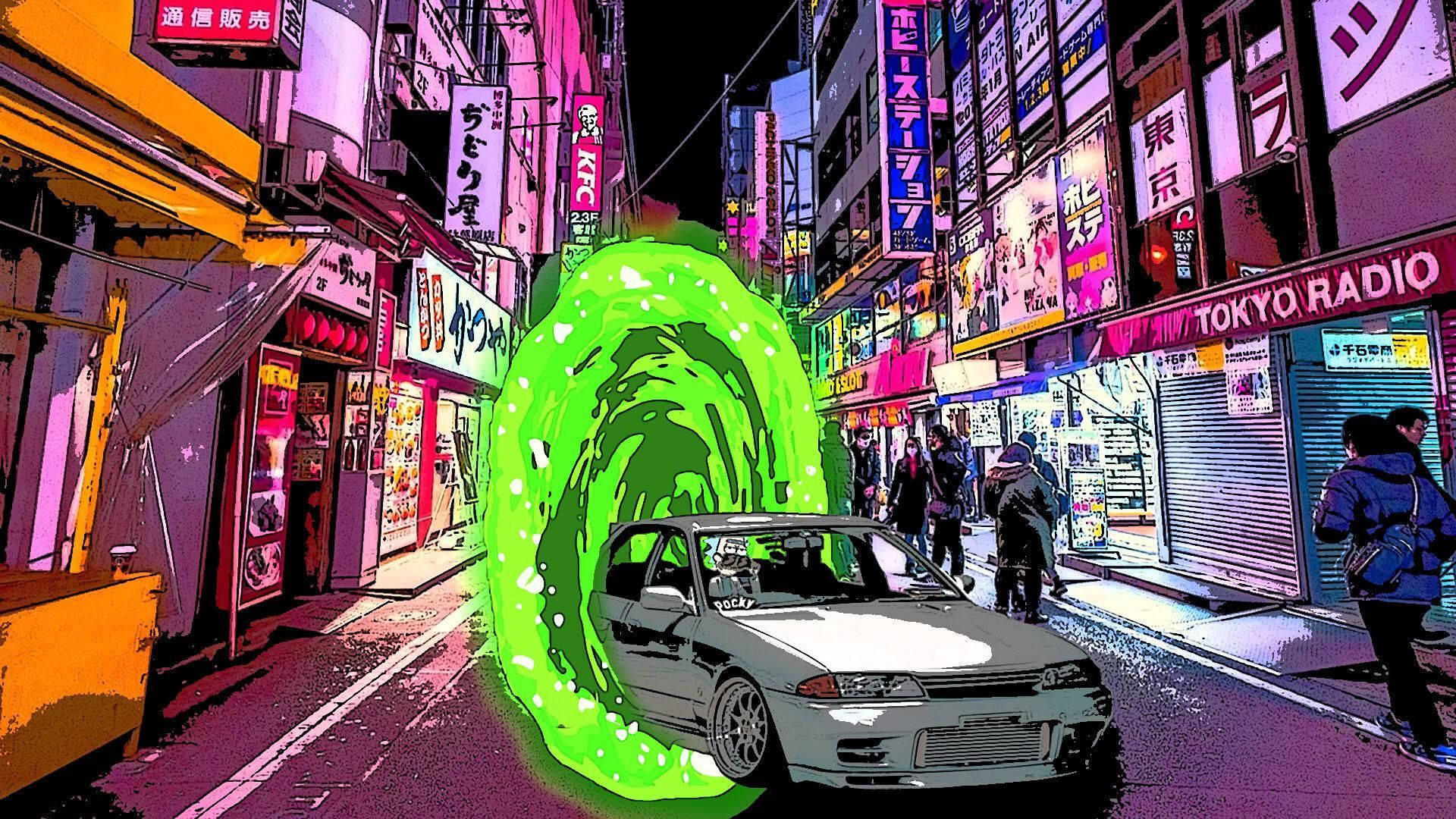 Jdm Aesthjetic Rick And Morty Art