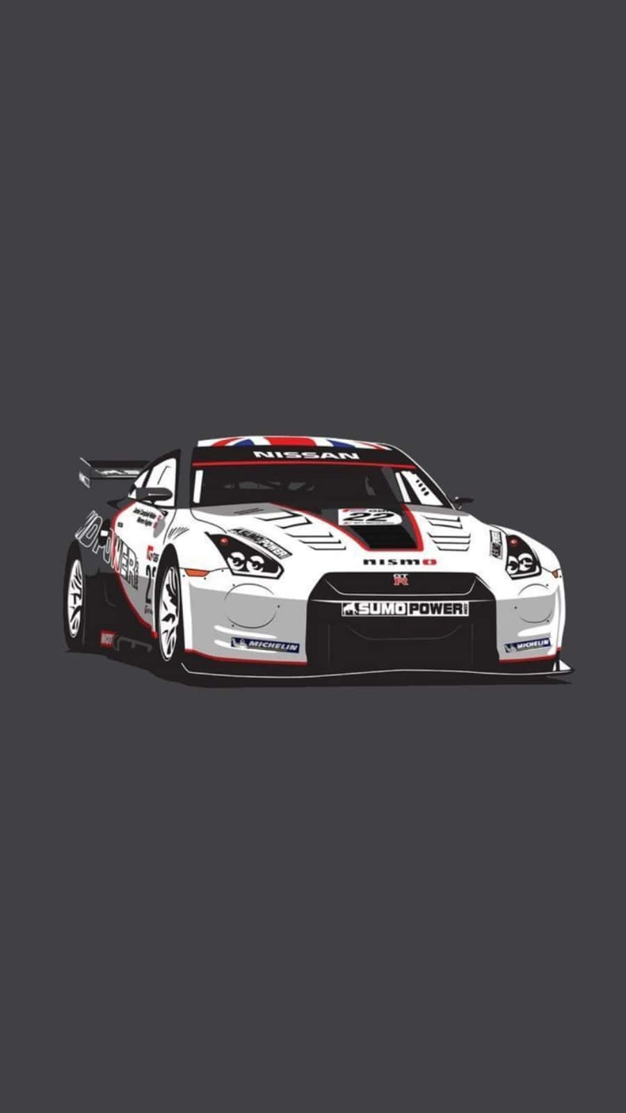 Jdm Art Nissan Sports Car Dark Grey Wallpaper