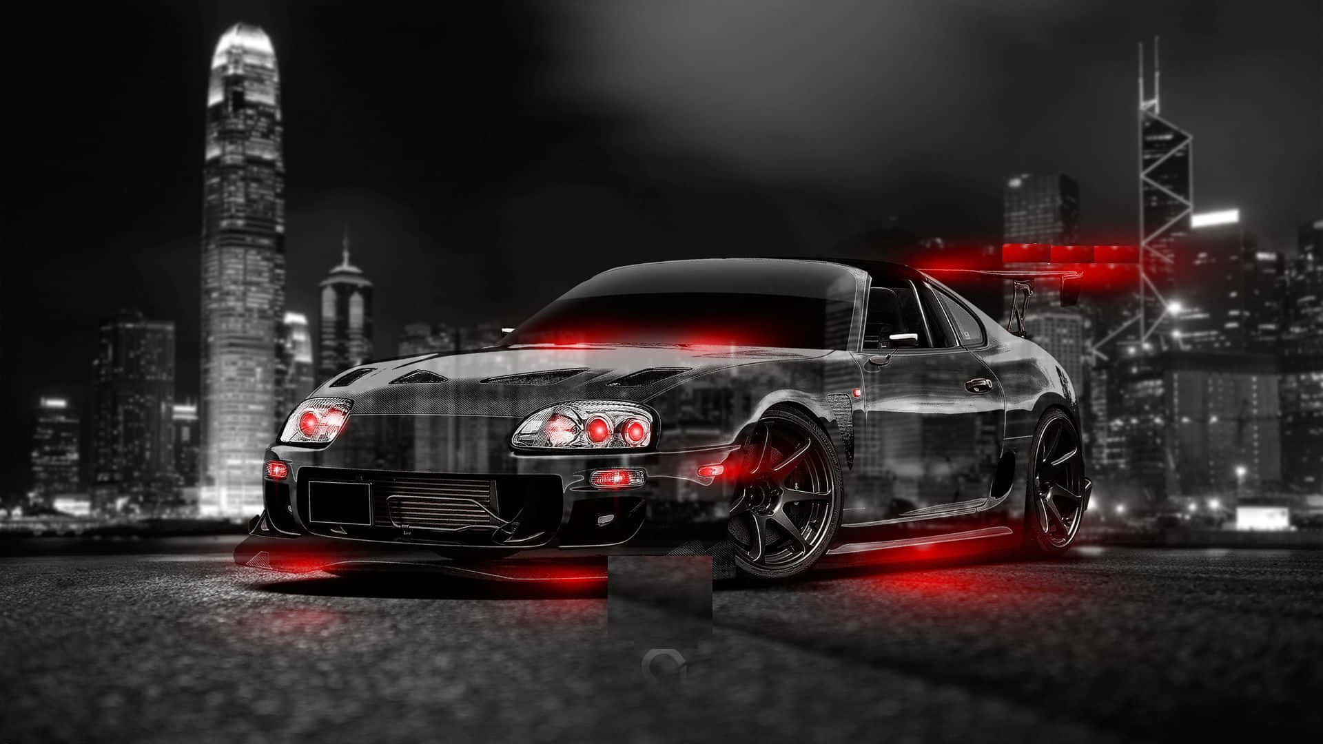 Classic styling and iconic performance power of the JDM Supra Wallpaper