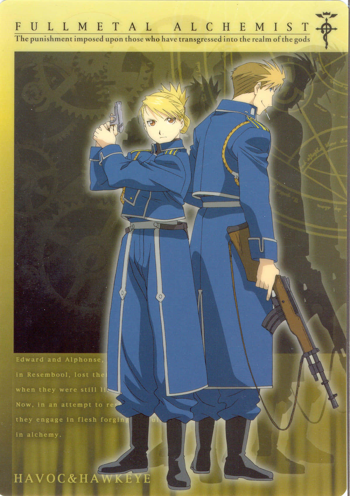 Jean Havoc, the skilled marksman from Fullmetal Alchemist Wallpaper