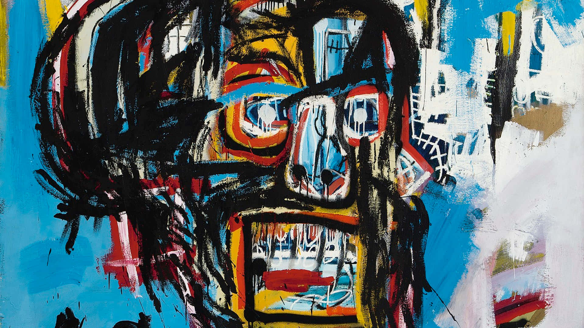 Unaobra Maestra Creativa Del Icónico Artista Jean-michel Basquiat. Fondo de pantalla