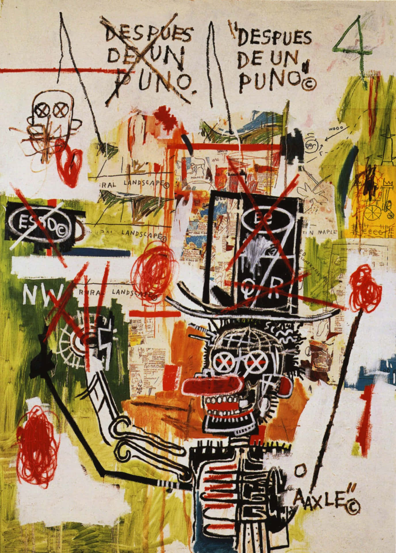 Jean-Michel Basquiat—Iconic Artist Wallpaper