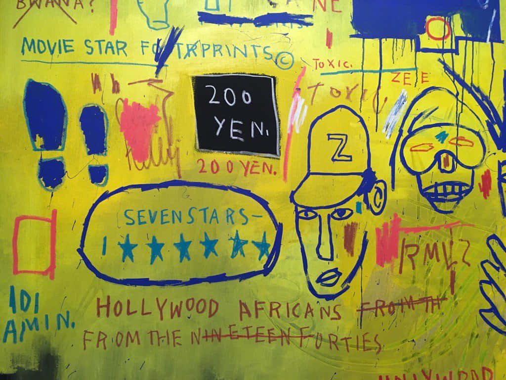 Hollwood Afrikanerne af Jean Michel Basquiat Wallpaper
